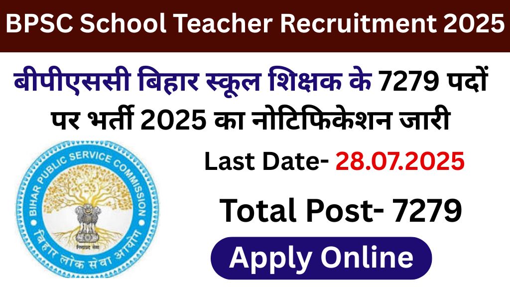 BPSC Bihar School Teacher Recruitment 2025