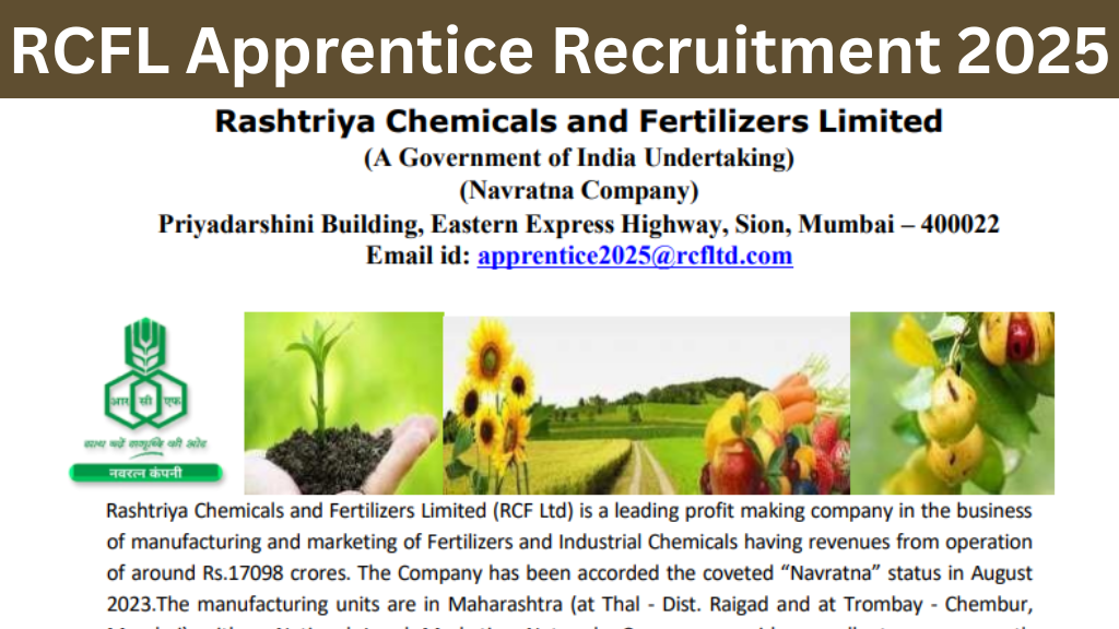 RCFL Apprentice Recruitment 2025