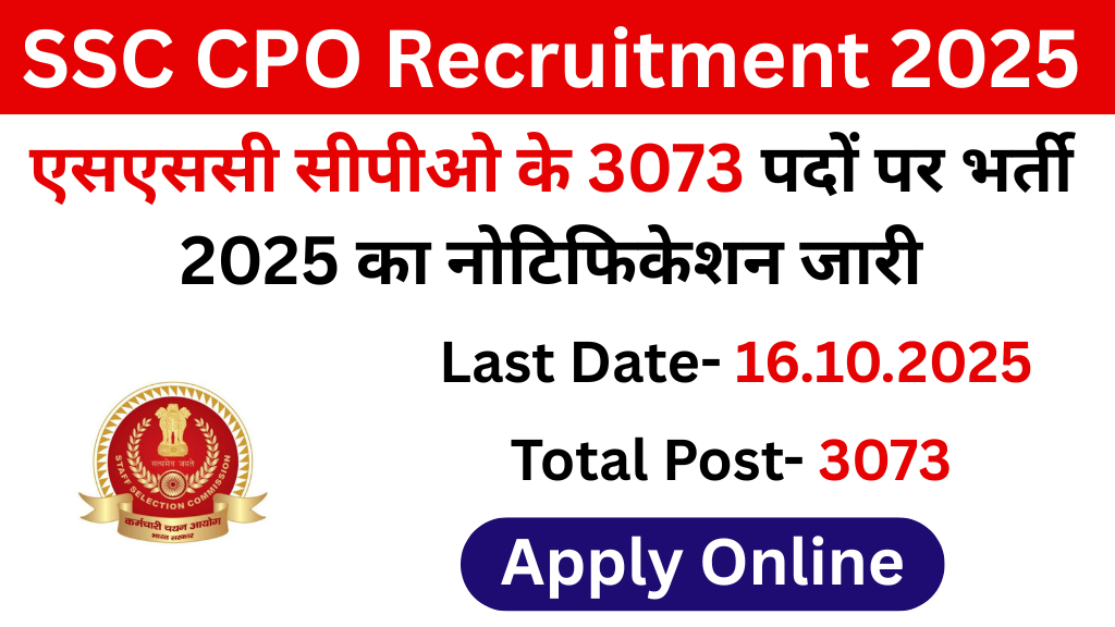 SSC CPO Recruitment 2025