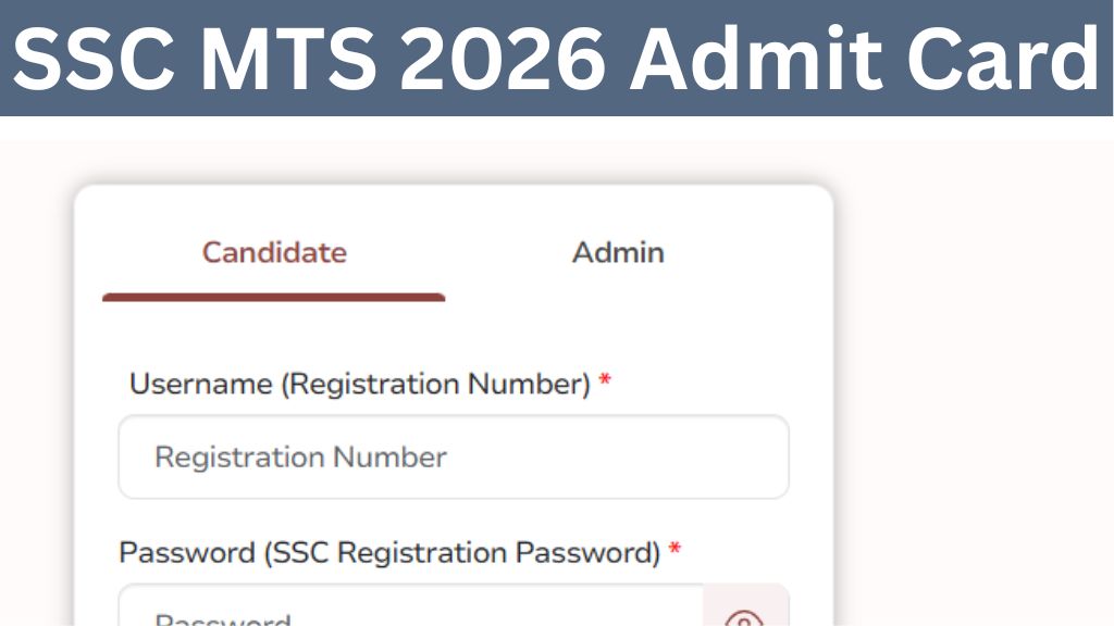 SSC MTS 2026 Admit Card Released
